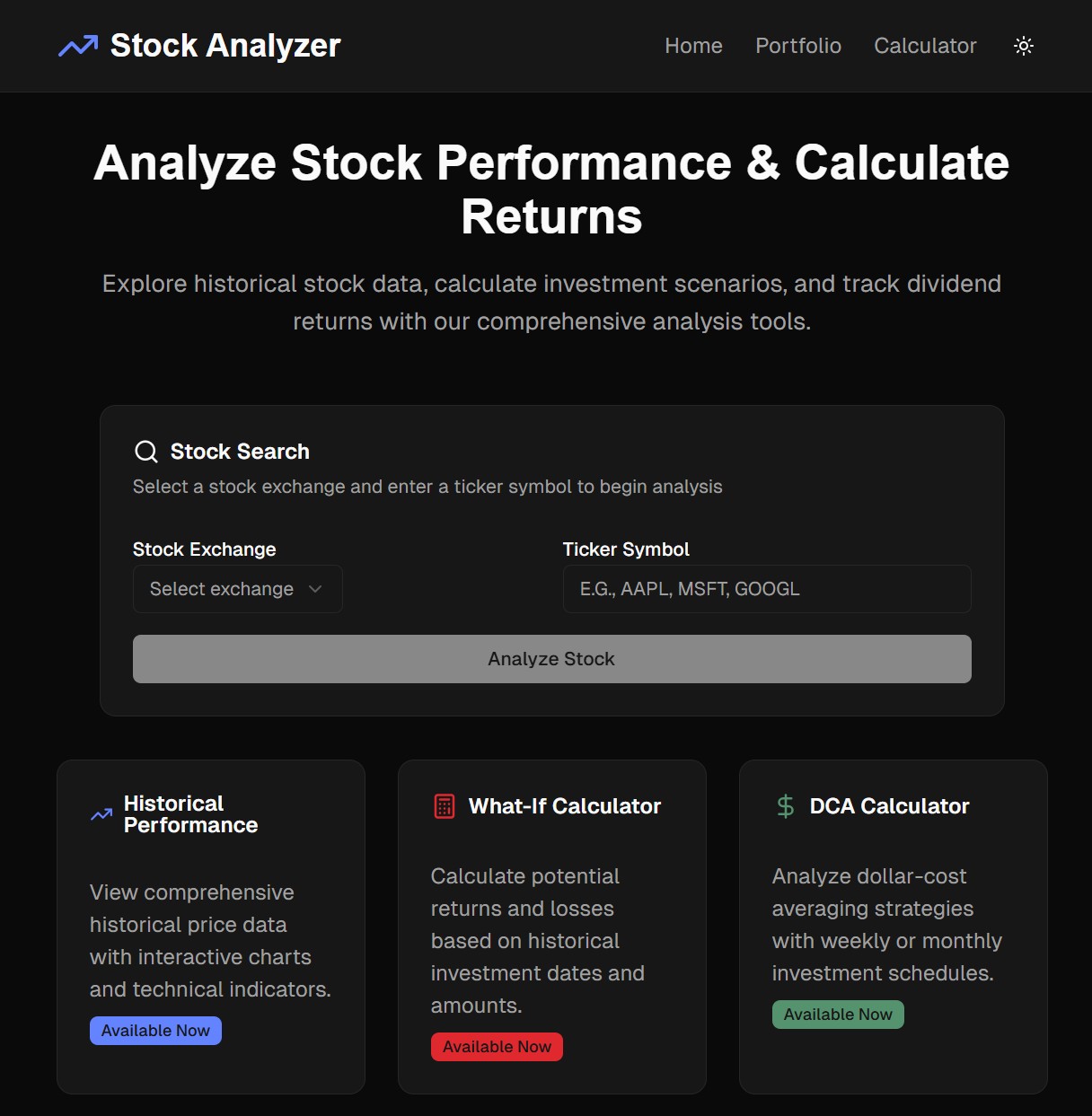 Stock Performance Tracker